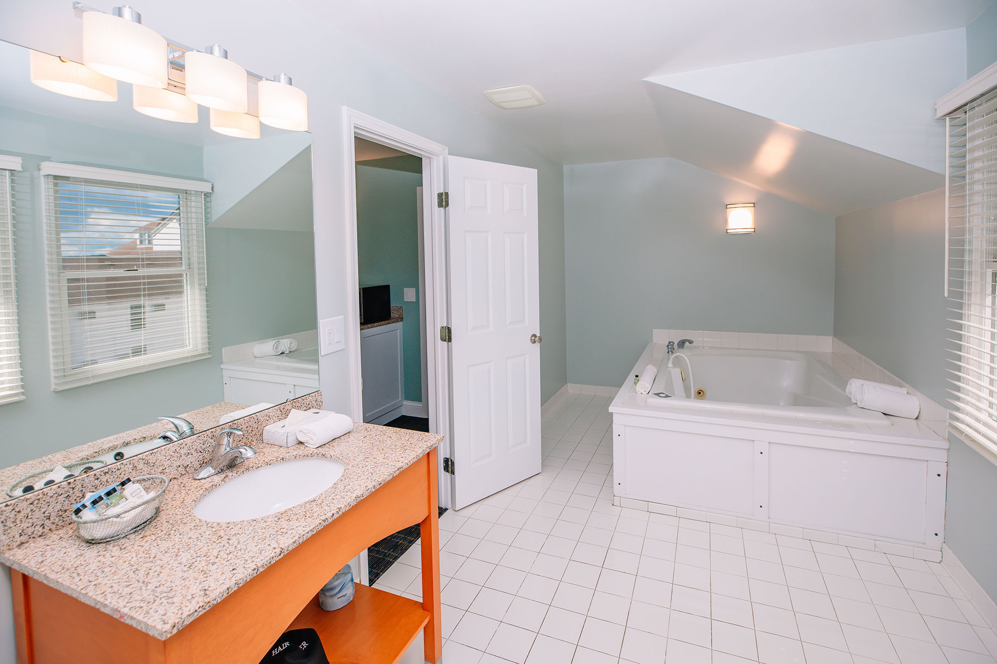 Family Suite Bathroom at the Island House Hotel on Mackinac Island, MI