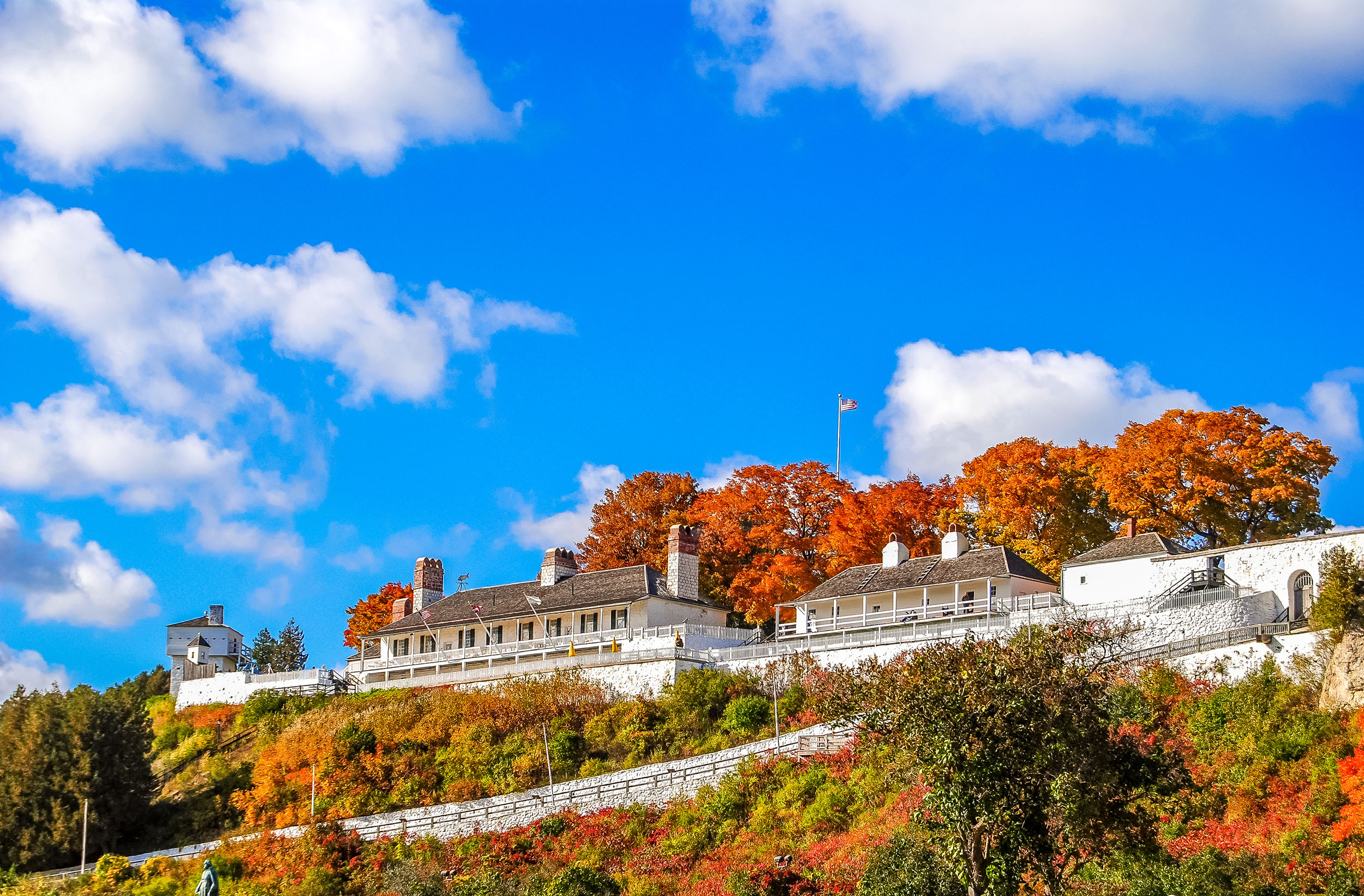 Island House Hotel Mackinac Island Fall Getaway - Fall Colors up at the Fort