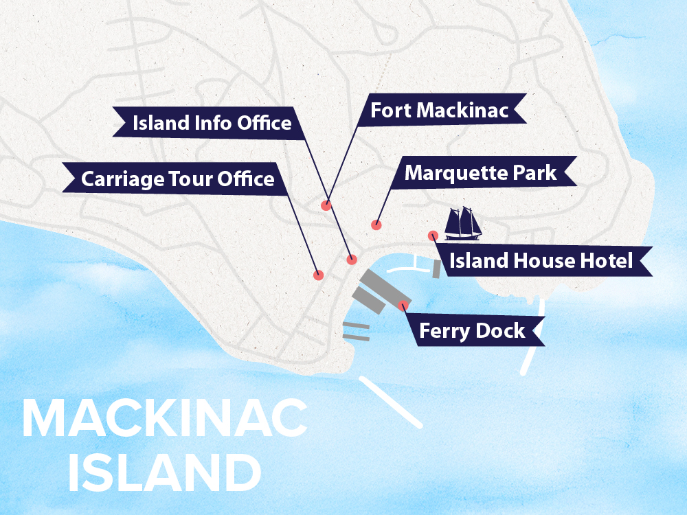 map of Mackinac Island